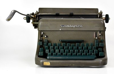 Lot 343 - A vintage Remington typewriter.