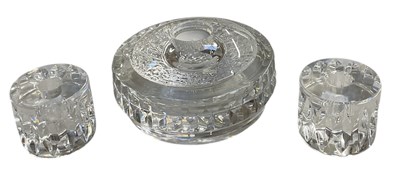 Lot 700 - ORREFORS; a Scandinavian circular crystal...