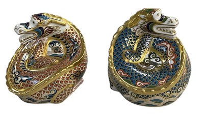 Lot 622 - ROYAL CROWN DERBY; a pair of Imari decorated...