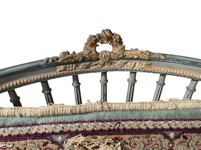 Lot 33 - A late 19th century French painted bergère...