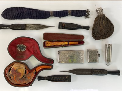 Lot 344 - An Edwardian hallmarked silver cheroot case,...