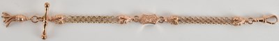 Lot 1597 - A 9ct rose gold Albertina lady's fancy watch...