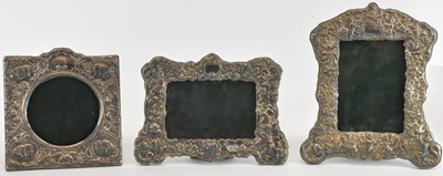Lot 1084 - Three hallmarked silver Victorian picture...
