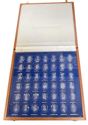 Lot 328 - DANBURY MINT, THE ROYAL CRYSTAL CAMEOS; a...