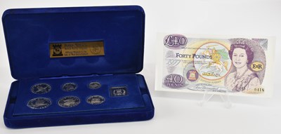Lot 1761 - POBJOY MINT; a cased set of 1977 Isle of Man...