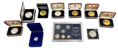 Lot 1705 - POBJOY MINT; seven sterling silver cased...