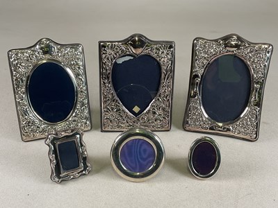 Lot 509 - Three Elizabeth II hallmarked silver fronted...