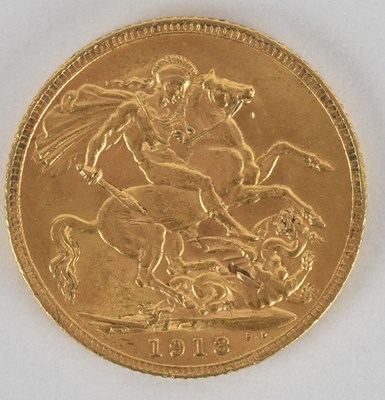 Lot 1688 - A George V full sovereign, 1913.