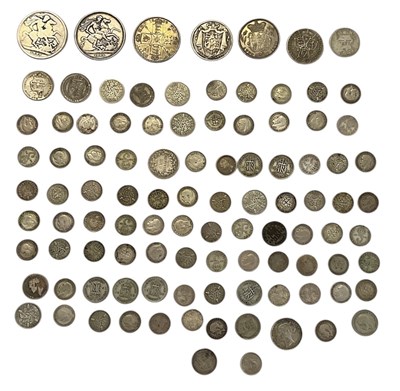 Lot 1712 - GB COINS; a quantity of George III and later...