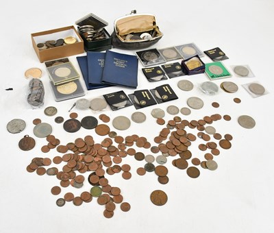 Lot 2514 - A collection of various coins including...
