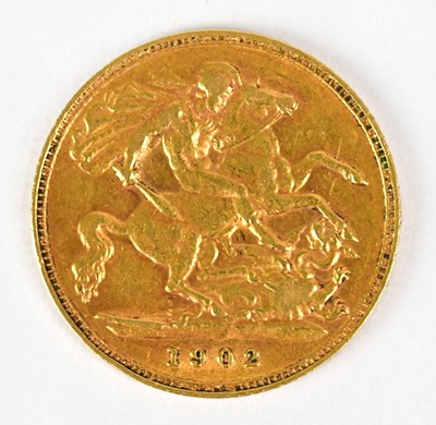 Lot 731 - An Edward VII half sovereign, 1902.