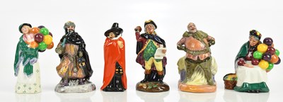 Lot 164 - ROYAL DOULTON; a collection of six miniature...