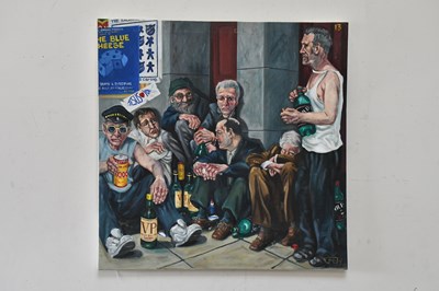 Lot 598 - CARL HODGSON (1934-2016); oil on canvas,...