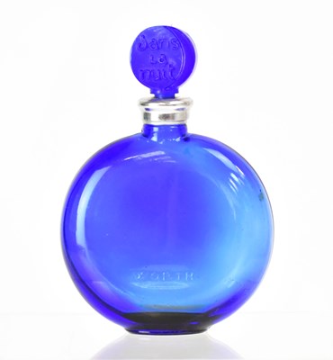 Lot 301 - RENÉ LALIQUE (French, 1860-1945); a blue glass...