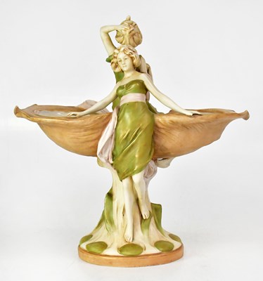 Lot 208 - ROYAL DUX; an Art Nouveau Bohemia table...