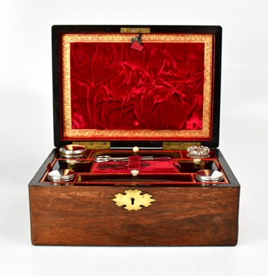Lot 327 - A Victorian mahogany dressing case by S....