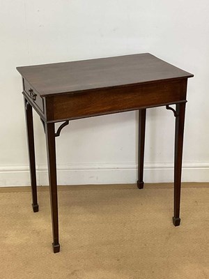 Lot 533 - A 19th century mahogany side table with single...