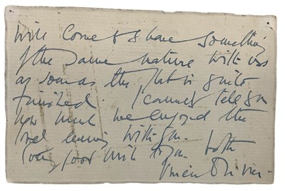 Lot 521 - VIVIEN OLIVIER/LEIGH; a handwritten letter on...