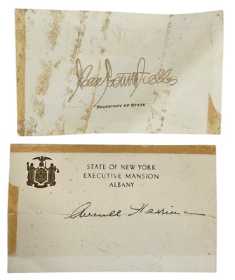 Lot 524 - JOHN FOSTER DULLES; a signed Secretary of...
