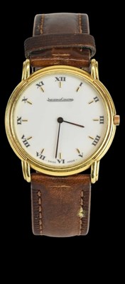 Lot 1769 - JAEGER-LECOULTRE; a gentleman's 18ct yellow...