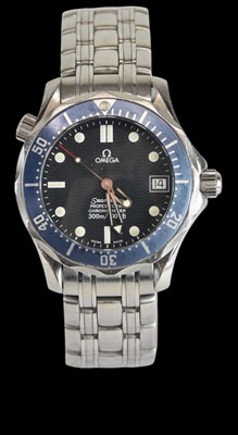 Lot 1770 - OMEGA; a gentleman's stainless steel Seamaster...