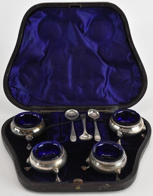 Lot 1157 - HENRY HOLLAND; a cased set of four Victorian...