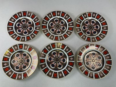 Lot 231 - ROYAL CROWN DERBY; a set of six Imari 1128...