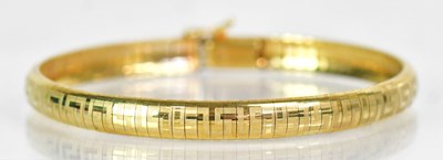 Lot 811 - A 9ct yellow gold snake chain bracelet, with...