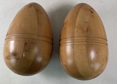 Lot 74 - A large pair of decorative beech acorns,...