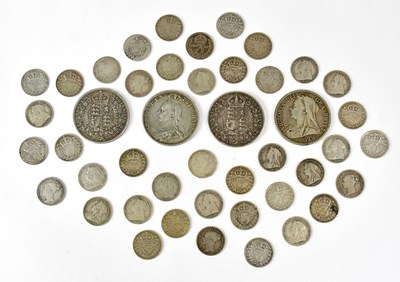 Lot 669 - Four Victorian half-crowns, two 1887, 1890 and...