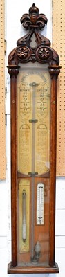 Lot 172 - ADMIRAL FITZROY; a 19th century barometer in a...