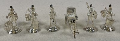 Lot 19 - A group of six sterling silver miniature...