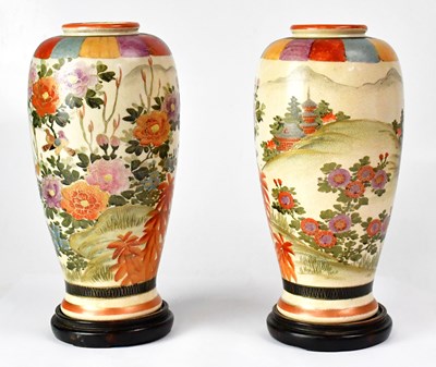 Lot 258 - A pair of Japanese Meiji period export Satsuma...
