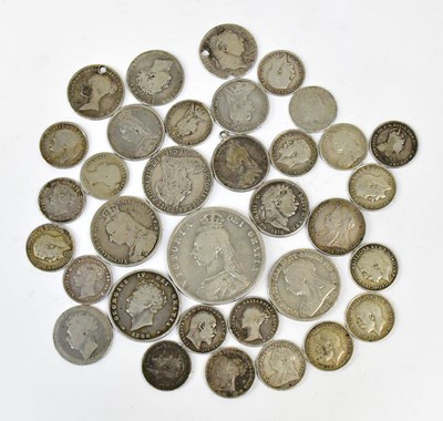 Lot 691 - A collection of United Kingdom silver coinage,...