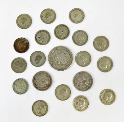 Lot 709 - Two US 'Seated Liberty' quarters, 1844 and...