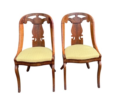 Lot 2171 - A pair of Continental mahogany Biedermeier...