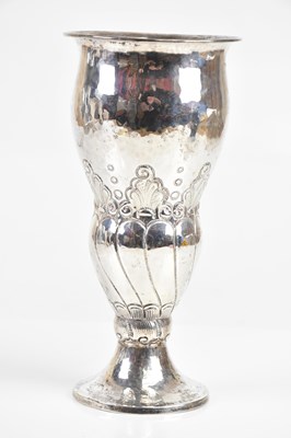 Lot 1482 - A Swedish 800 grade silver vase, with...
