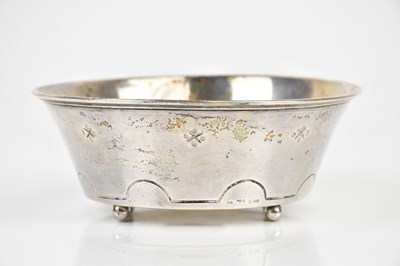 Lot 1555 - A Swedish silver footed bowl, with impressed...