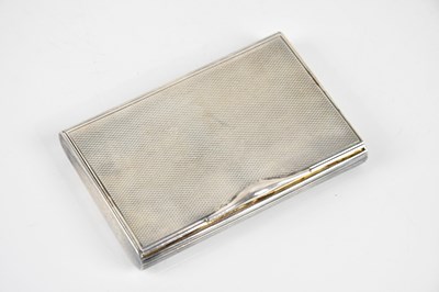 Lot 1562 - A Swedish silver cigarette case of rectangular...