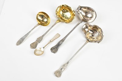 Lot 1525 - A Swedish silver sifting spoon with gilt bowl,...