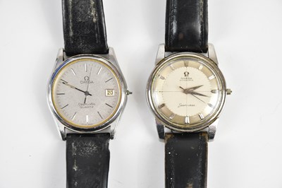 Lot 1660 - OMEGA; a gentleman's stainless steel Seamaster...