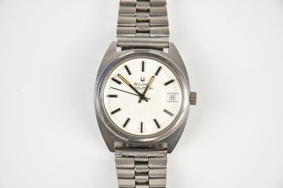 Lot 1677 - BULOVA; a gentleman's stainless steel Accutron...