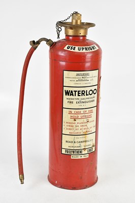 Lot 1292 - A Waterloo fire extinguisher, made in 1965, 60cm.