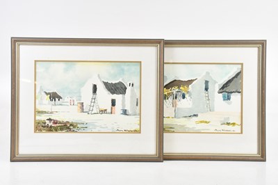 Lot 501 - PIERRE VOLSCHENK; a pair of watercolours,...