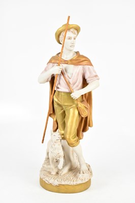 Lot 120 - ROYAL DUX; a large gilt and painted figure...