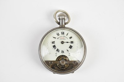 Lot 1678 - HEBDOMAS PATENT; a chrome plated crown wind...