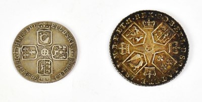 Lot 662 - A George II sixpence, 1758, and a George III...