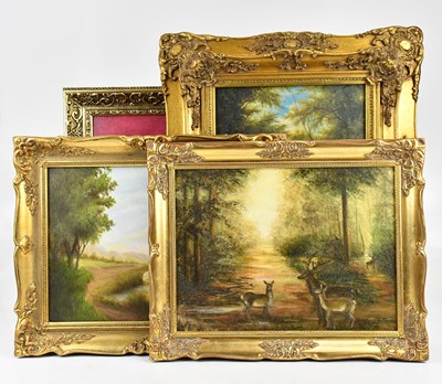 Lot 515 - JOHN TAYLOR; oil on board, still life with...
