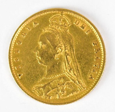 Lot 733 - A Victorian half sovereign, 1887, shield back