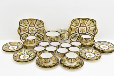 Lot 259 - NORITAKE; a forty-piece tea set with cloisonné-...